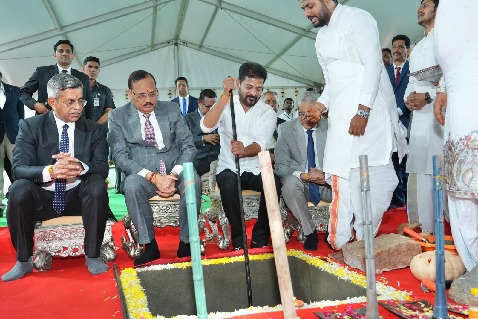 : Telangana HC Zone-II Building Foundation Laid in Rajendranagar by CJI Justice Surya Kant