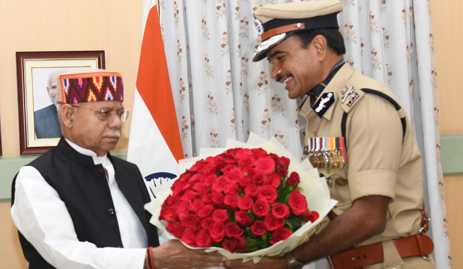 New Telangana DGP C. V. Anand Meets Governor at Lok Bhavan
