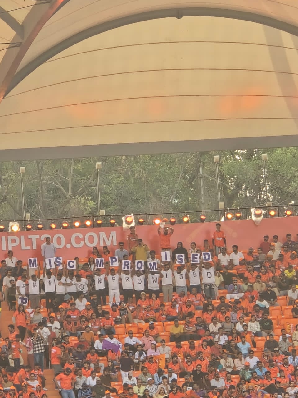 Youth Congress  Akarapu Arun Patel  Protest During SRH vs KKR Match at Uppal Stadium