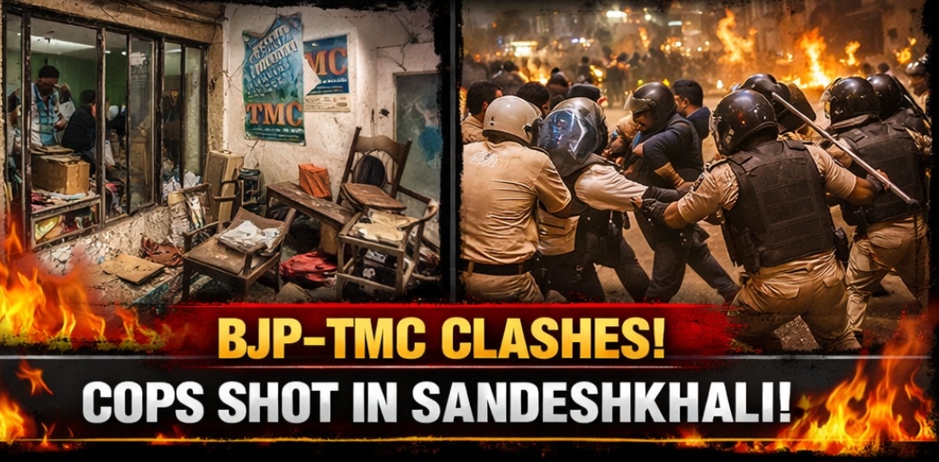 🔥 Post-Poll Violence Rocks West Bengal: BJP–TMC Clash Reports, Police Injured in Sandeshkhali Amid Fresh Tension
