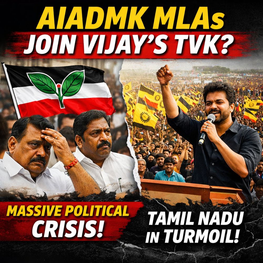 🚨 POLITICAL EARTHQUAKE IN TAMIL NADU: AIADMK FACES MAJOR SPLIT