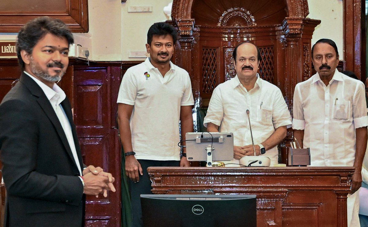 TVK Leadership Strengthens in Tamil Nadu Assembly as Speaker and Deputy Speaker Elected Unanimously; Floor Test Tomorrow