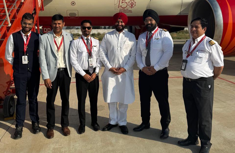 Ludhiana Takes to the Skies as Halwara Airport Gets First Air India Flight from Delhi