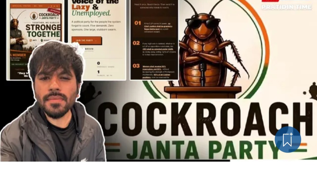Cockroach Janata Party” Buzzes Across Social Media: Gen Z-Inspired Political Satire Grabs Attention in India