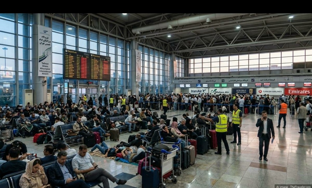 Iran shuts airspace amid rising military tensions as stalled talks fuel strike fears