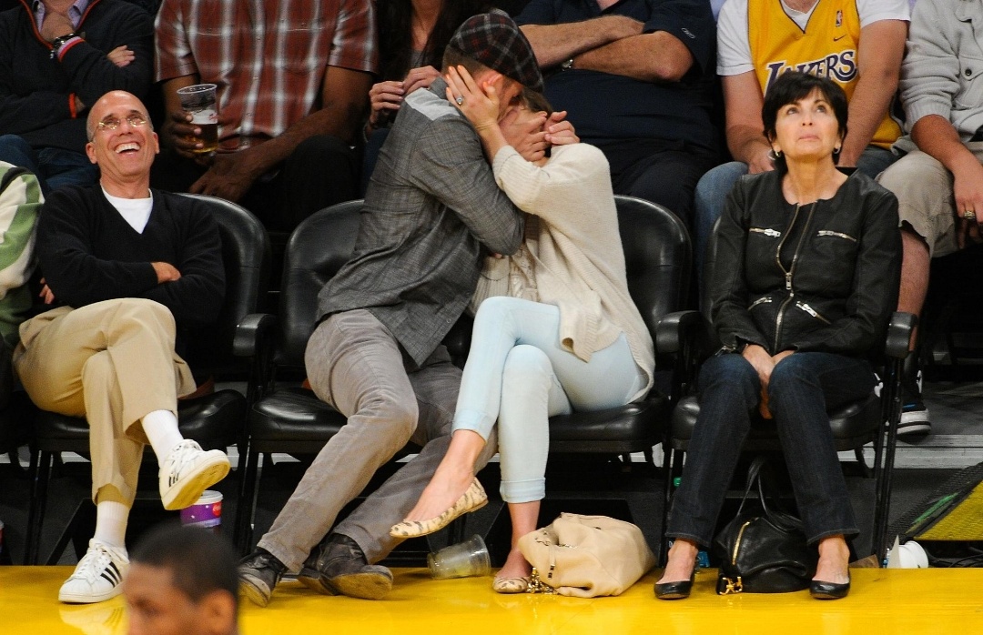 Travis Kelce Makes Taylor Swift Laugh Courtside at NBA Playoff Game Goes Viral