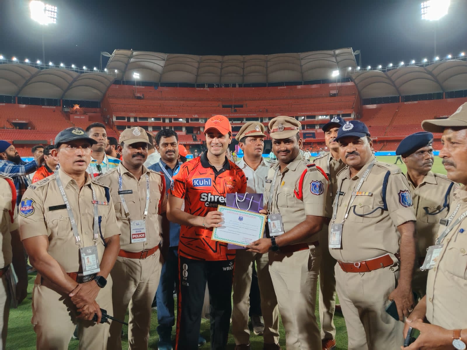Uppal Police Personnel Honoured for Efficient Security Arrangements During IPL Matches at Uppal Stadium
