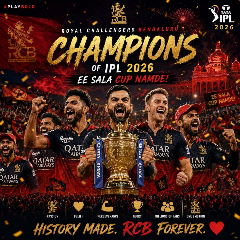 RCB Retain IPL Crown; Karnataka CM Siddhi Ramaiah  Congratulates Team and Fans
