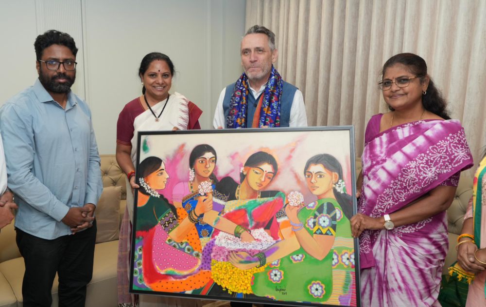 TRS President Kavitha Holds Talks with British Deputy High Commissioner in Hyderabad