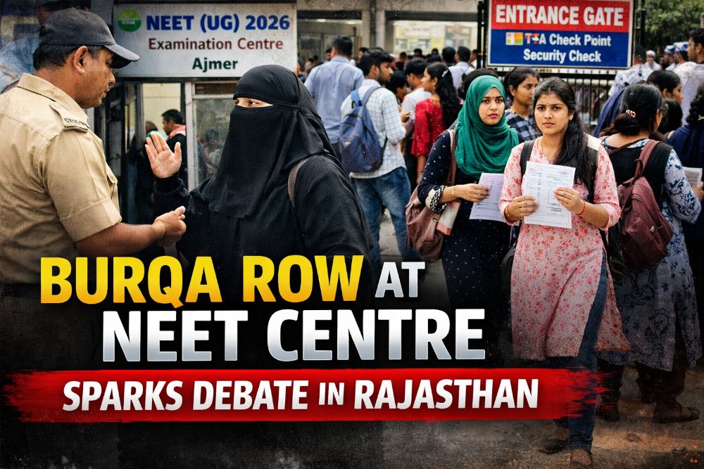 Burqa Row Erupts at NEET Centre in Ajmer: Candidate Alleges Denial of Entry Over Dress Code