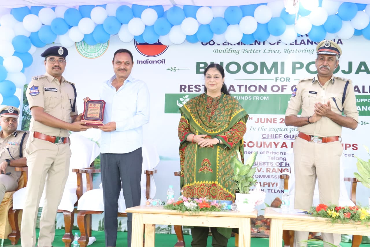 During the ground-breaking ceremony for the restoration works of the Cheralapalli Lake, MLA Bandari Lakshma Reddy participated in a high-level review meeting.