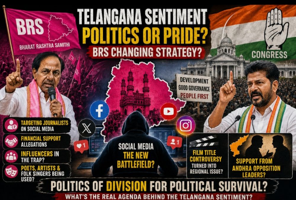 Is BRS Reviving the Telangana Sentiment Card? Social Media, Cultural Icons and Regional Narrative Under Spotlight