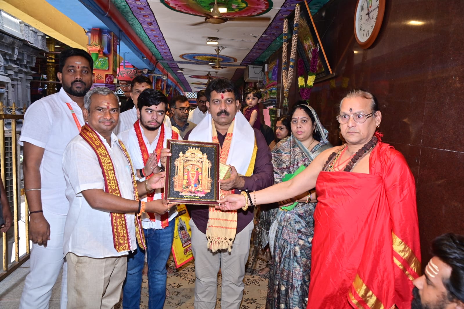 Chhattisgarh Deputy Chief Minister Vijay Sharma visited the Kanaka Durga temple at Indrakeeladri.