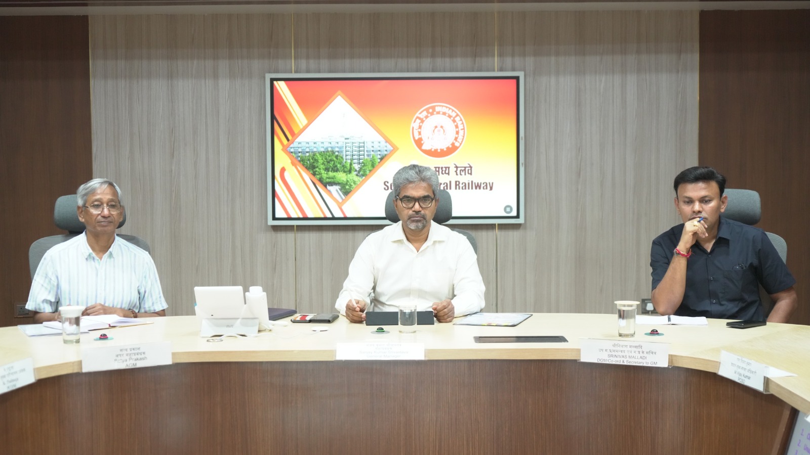 SCR General Manager Reviews Monsoon Preparedness, Stresses Rail Safety