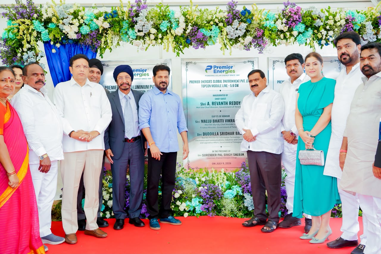 The inauguration of the state-of-the-art solar module manufacturing unit of Premier Energies has taken place in Sitarampur.