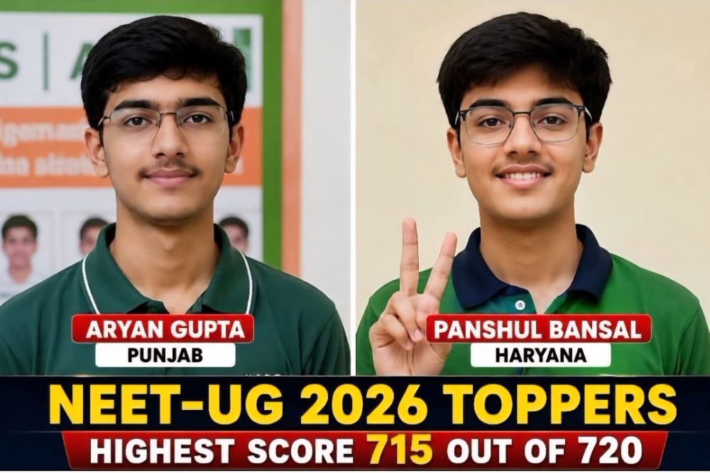 NEET UG 2026 Re-Exam Results Out: Aryan Gupta and Panshul Bansal Secure Joint AIR 1