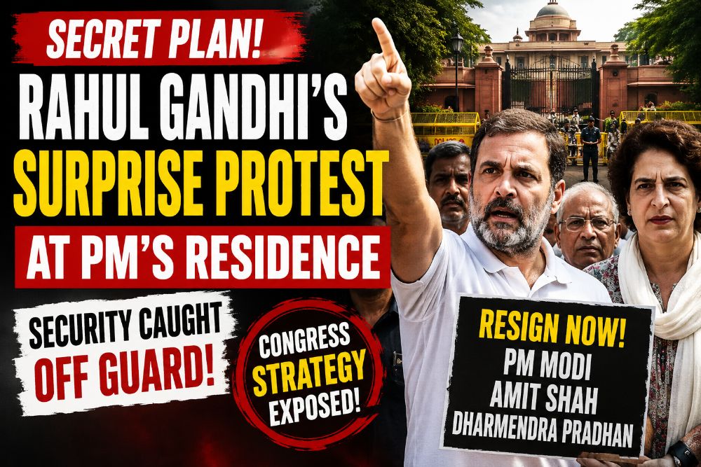 How Rahul Gandhi Pulled Off a Surprise Protest Near PM's Residence, Catching Security Off Guard