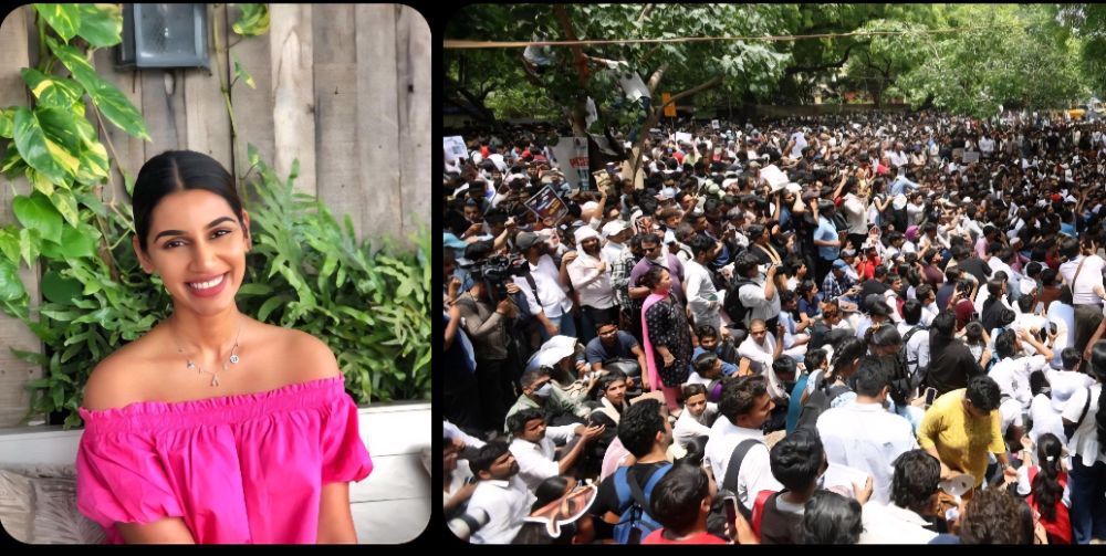 'No Child Should Choke on Tear Gas': Sanjana Ganesan Slams Delhi Police Action During NEET Protest