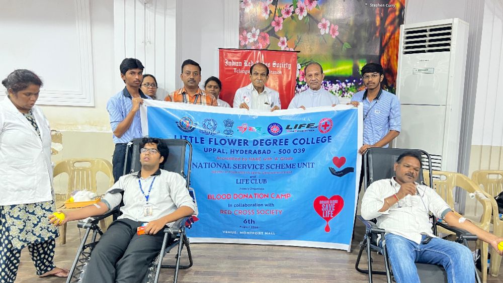 Little Flower Degree College hosts blood donation drive in Uppal