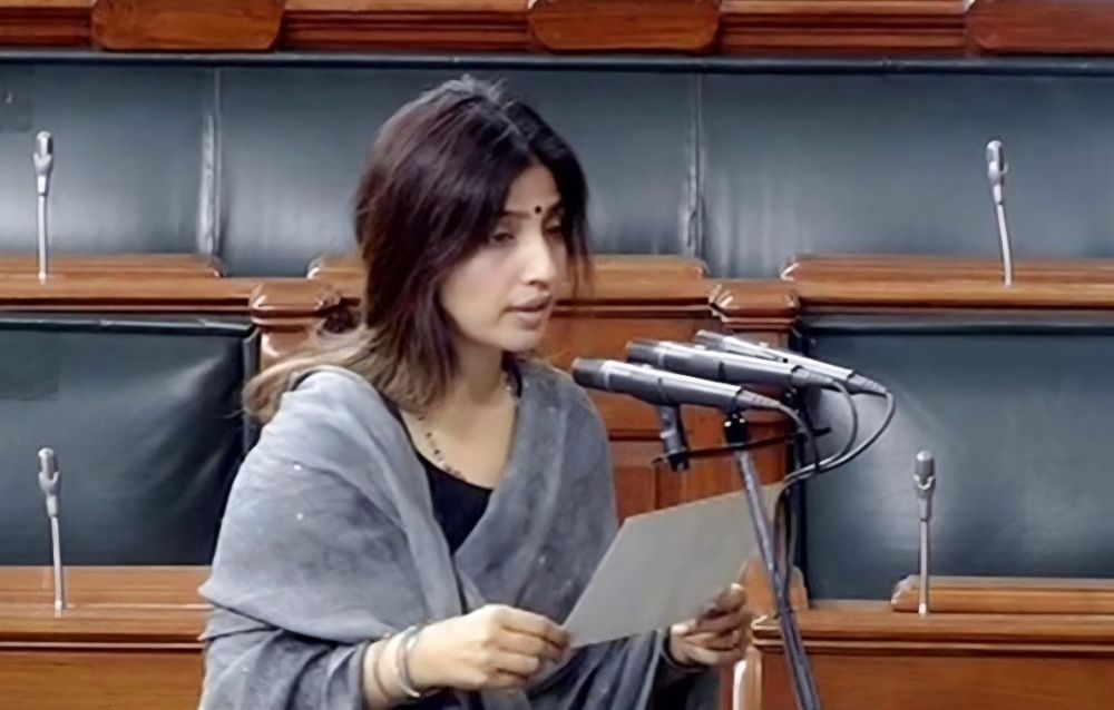 Dimple Yadav Launches Sharp Attack on BJP, Demands Amit Shah Statement in Parliament
