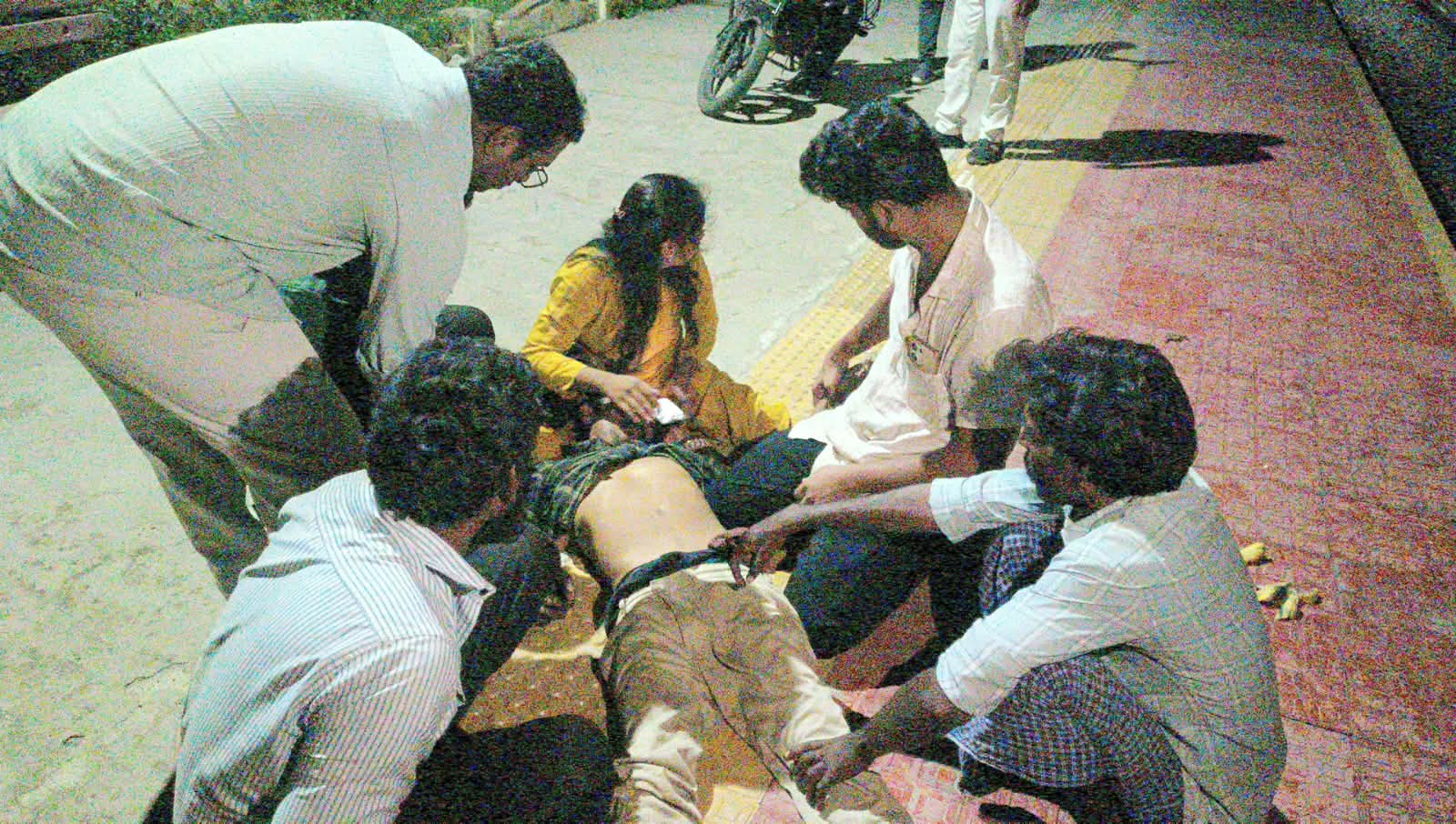 Passenger Fights for Life on Narayanadri Express.. Humanity Put to the Test at Chityala Station